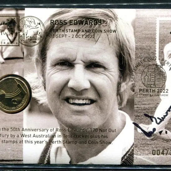 2022 (30th Sept) Ross Edwards "170 Not Out" signed ...