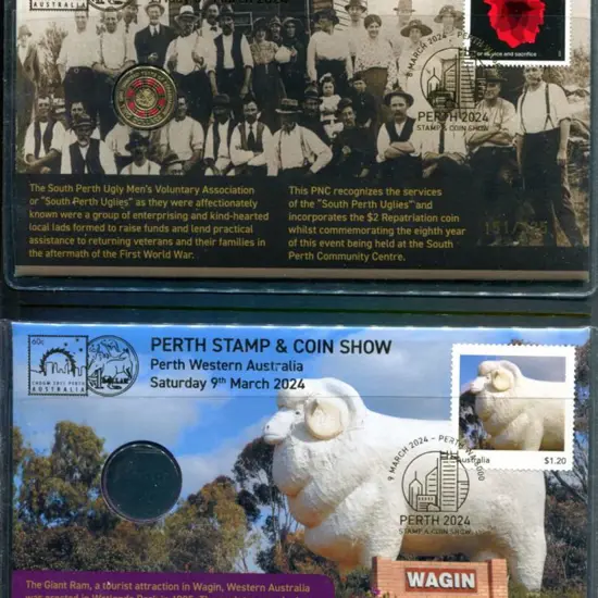 2024 (8th-10th Mar) Perth Stamp & Coin Show set of ...