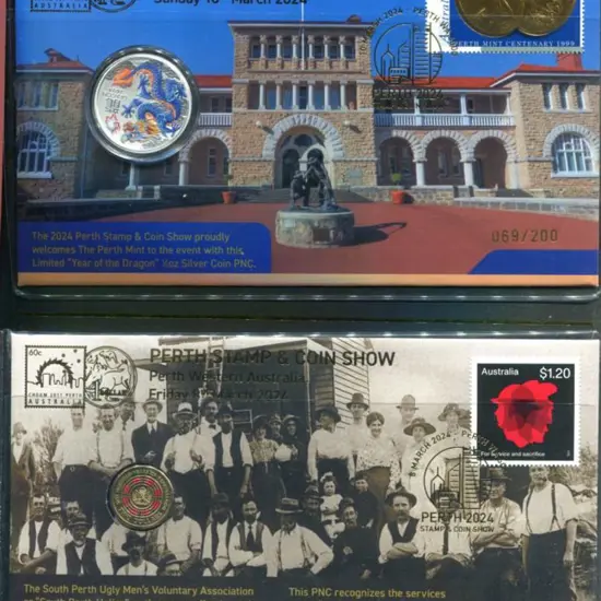 2024 (8th-10th Mar) Perth Stamp & Coin Show set of ...