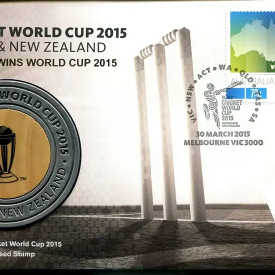 2015 (30th Mar) ICC Cricket World Cup medallion ...