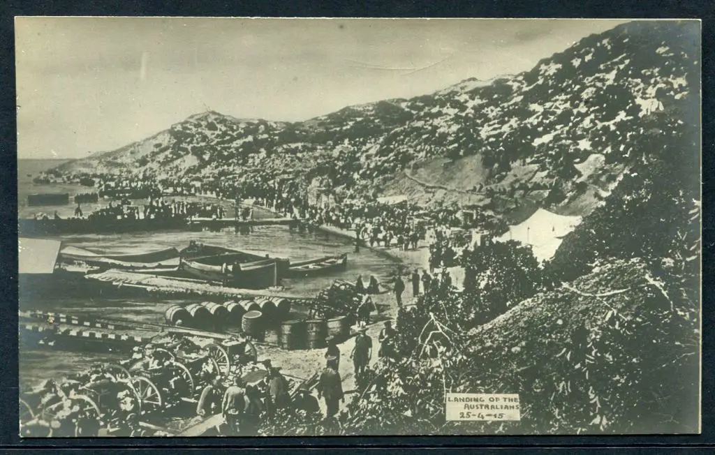 1915 "Landing of the Australians 25-4-15" ... Image 1++