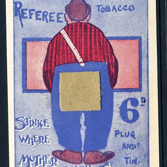 1920's "Smoke Referee Australian Tobacco" colour ...