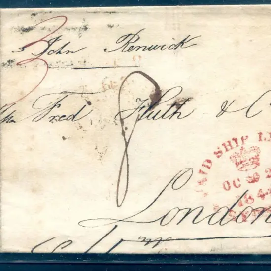 1840 (29th Oct) Entire from Sydney to London with ...