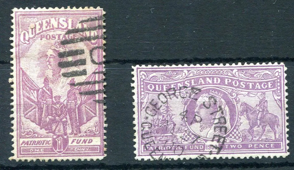 1900 Patriotic Fund pair fine used. SG 263/4, Cat. ... Image 1++