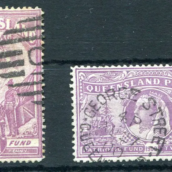 1900 Patriotic Fund pair fine used. SG 263/4, Cat. ...