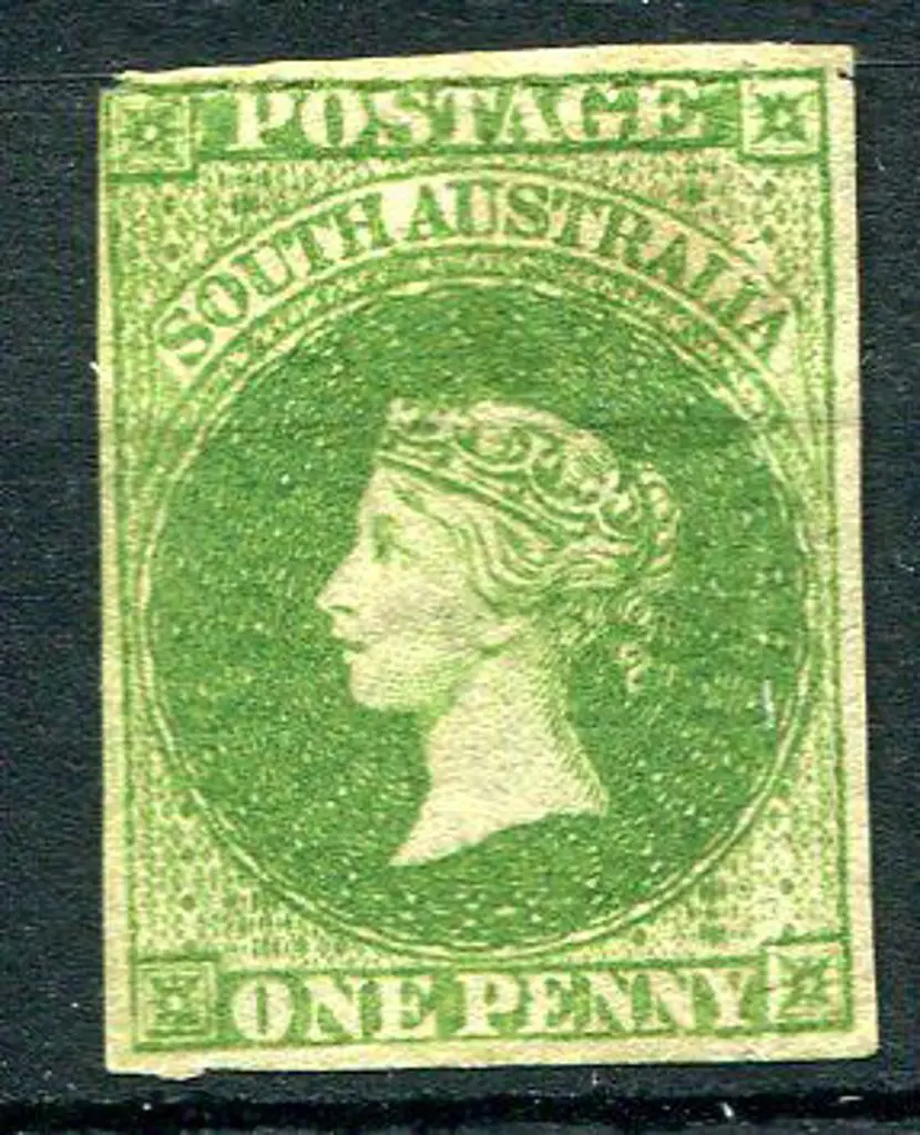 1858/59 1d yellow-green with clear margins, ... Image 1++