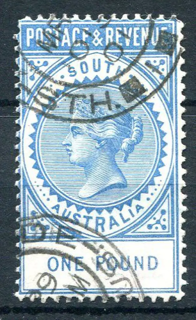 1886/96 £1 blue, perf. 11½-12½ "Postage and ... Image 1++