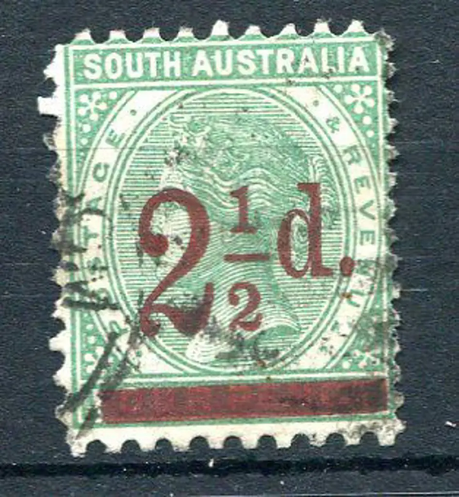 1891/93 2½d on 4d pale green, perf.10 on 3 sides & ... Image 1++