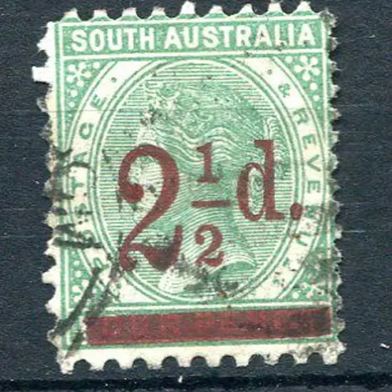1891/93 2½d on 4d pale green, perf.10 on 3 sides & ...