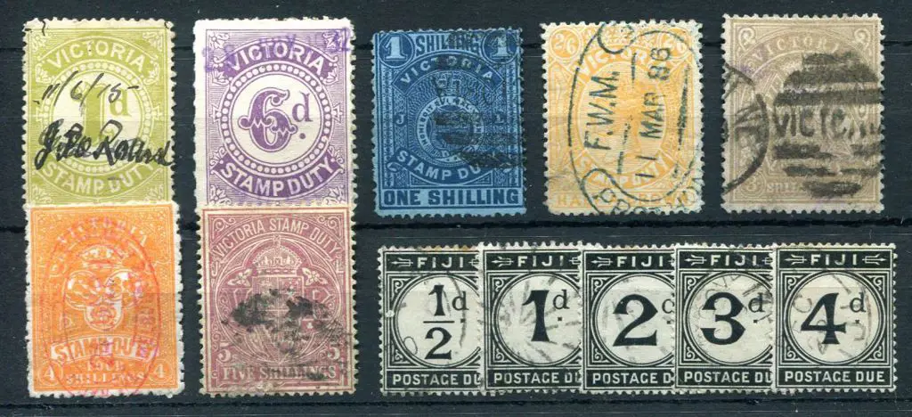 1884/96 Stamp Duty group with 3/- drab postally ... Image 1++