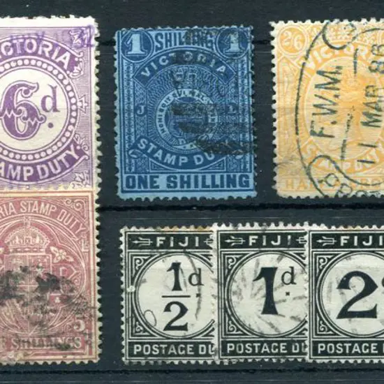 1884/96 Stamp Duty group with 3/- drab postally ...