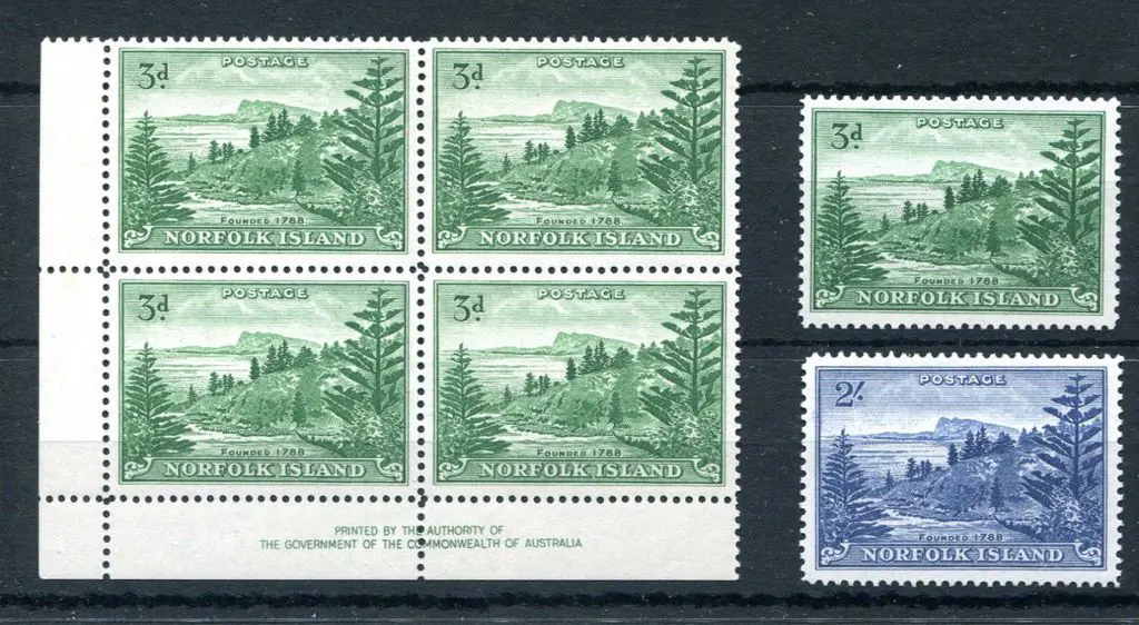 1947/59 3d green Ball Bay "By Authority" imprint ... Image 1++