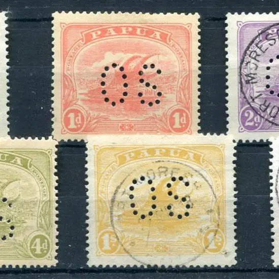 1911/12 ½d, 2d, 1/- & 2/6d Lakatoi Officials ...