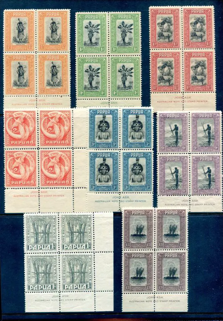 1932 ½d to 1/3d Pictorials bar 4d, 5d & 6d vals in ... Image 1++