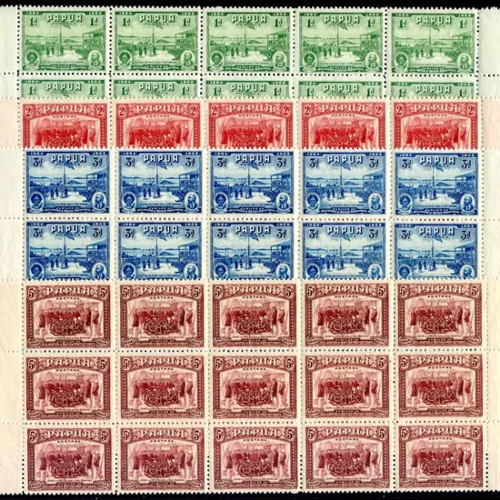 1934 Jubilee blocks of 1d (20), 2d (25), 3d & 5d ...