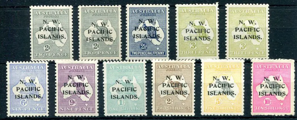 1918/22 selection of type II ovpts with "P" over ... Image 1++