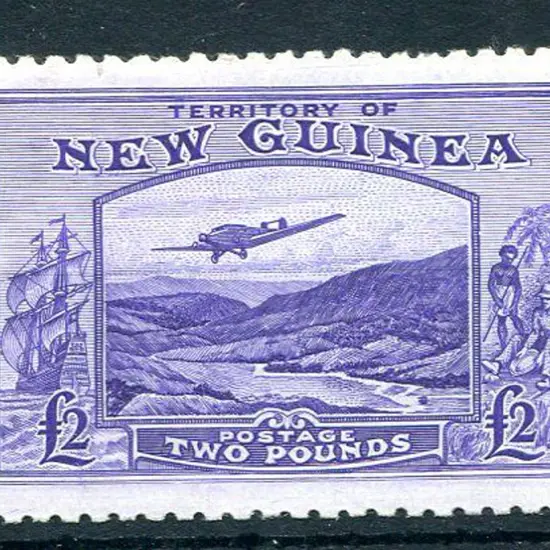 1935 £2 bright violet Bulolo Goldfields Airmail. ...