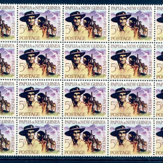 1962 5/- Patrol in left & right marginal block of ...