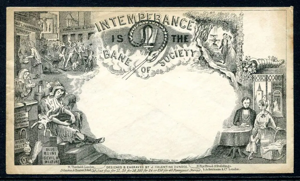 1840 Mulready Caricature Envelope inscribed ... Image 1++
