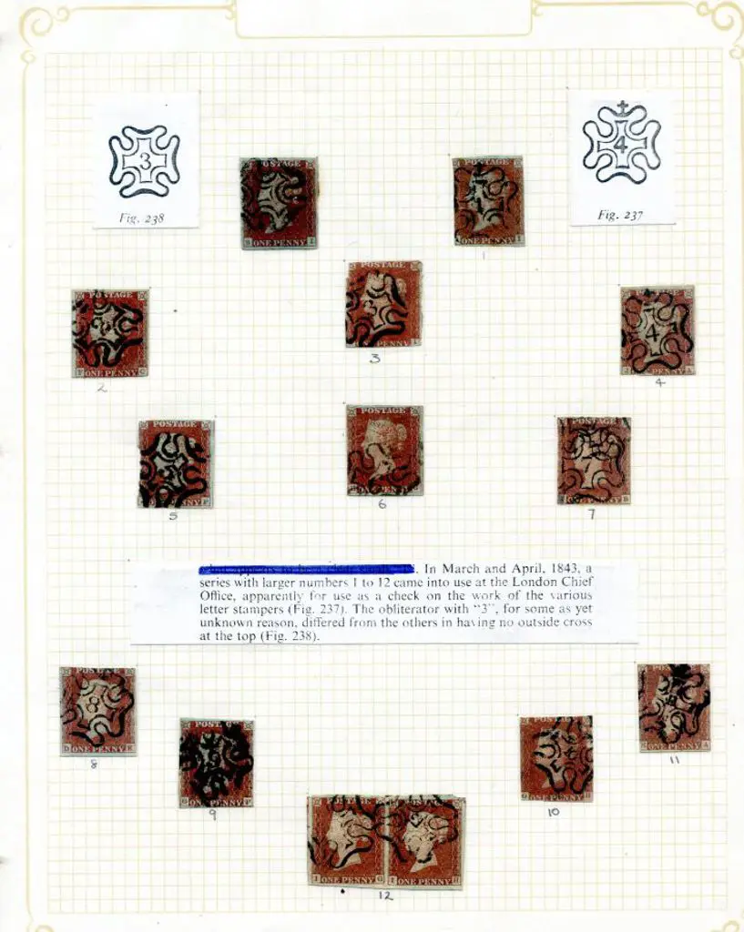 1841 1d red-brown QV with Numbers 1-12 in Maltese ... Image 1++
