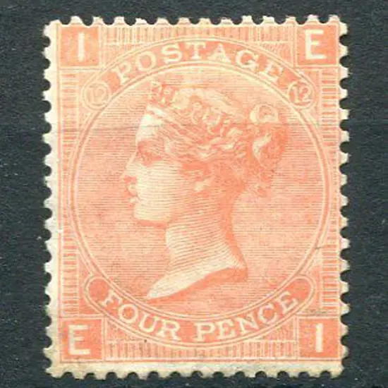 1865/67 4d dull vermilion. MLH with slightly ...