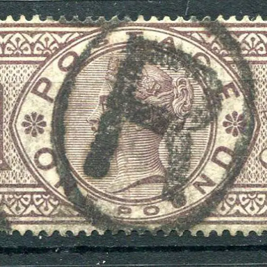 1884 £1 brown-lilac, 2 Imperial Crowns wmk. Good ...