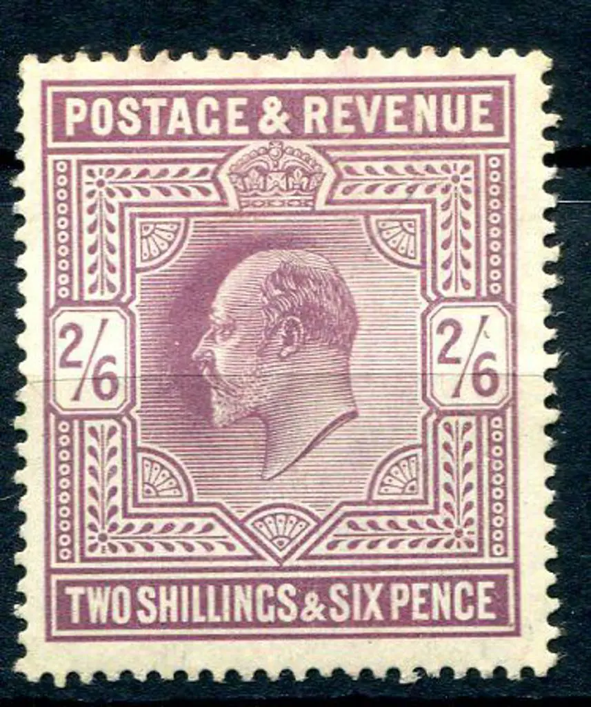 1902/10 2/6d lilac KEVII. MLH with barest trace of ... Image 1++