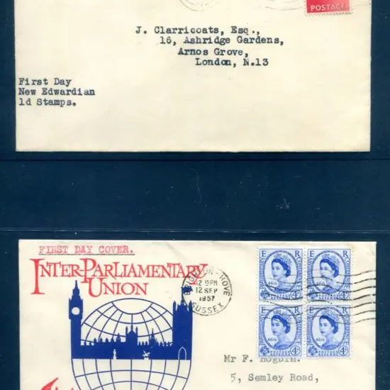 1936 (14 Sept) 1d KEVIII endorsed "First Day New ...
