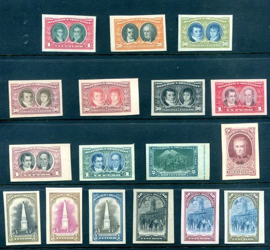 Argentina 1910 ½¢ (3), 1¢, 2¢, 5¢, 20¢, 30¢ (4), ... Image 1++