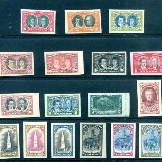 Argentina 1910 ½¢ (3), 1¢, 2¢, 5¢, 20¢, 30¢ (4), ...