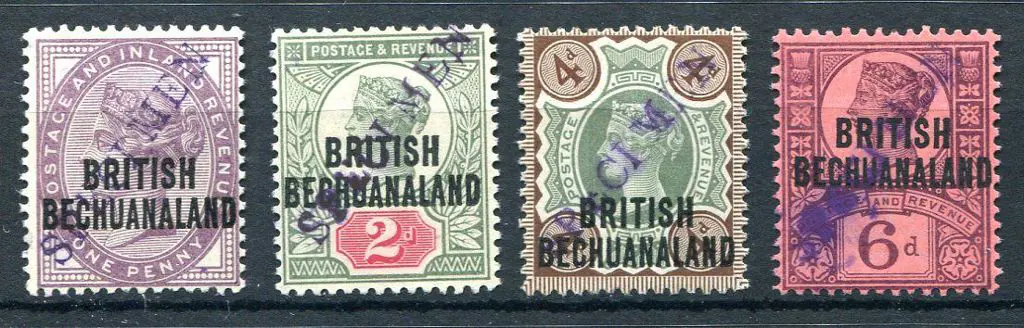 Bechuanaland 1891/1904 "BRITISH BECHUANALAND" ... Image 1++