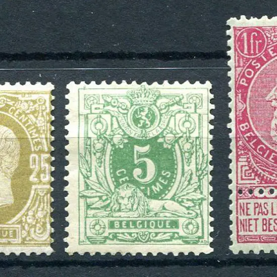 Belgium 1869/78 25¢ bistre (light crease), 1884/88 ...