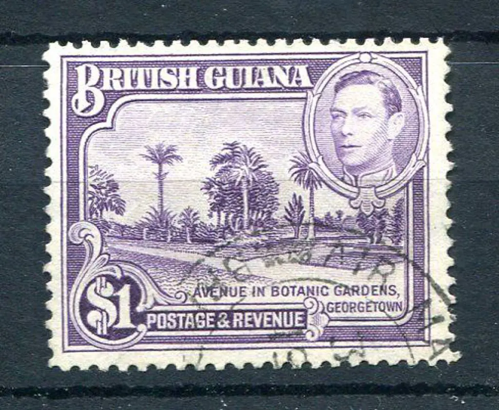 British Guinea 1938/52 $1 bright violet, perf. ... Image 1++