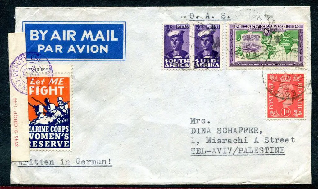 Egypt (British Forces) 1940 WWII censored cover ... Image 1++