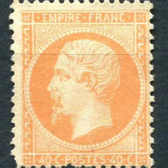 France 1862 40c orange Napoleon, perf. 14x13½ . ...