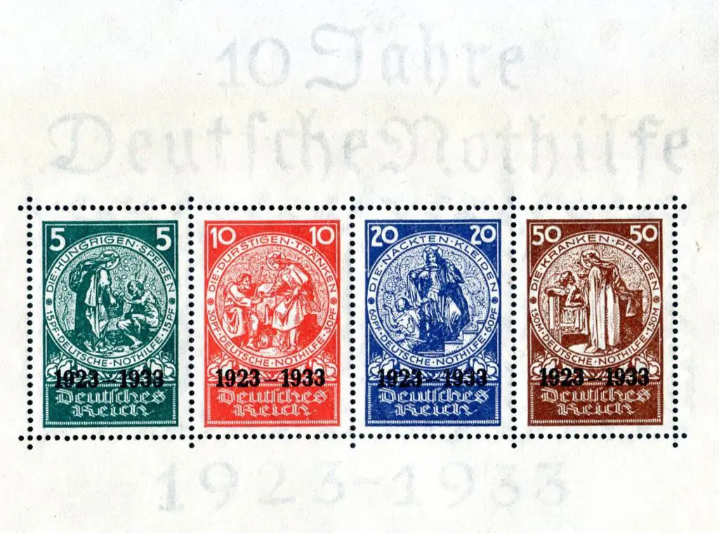 Germany 1933 10th Anniversary M/S. Fresh MLH with ... Image 1++
