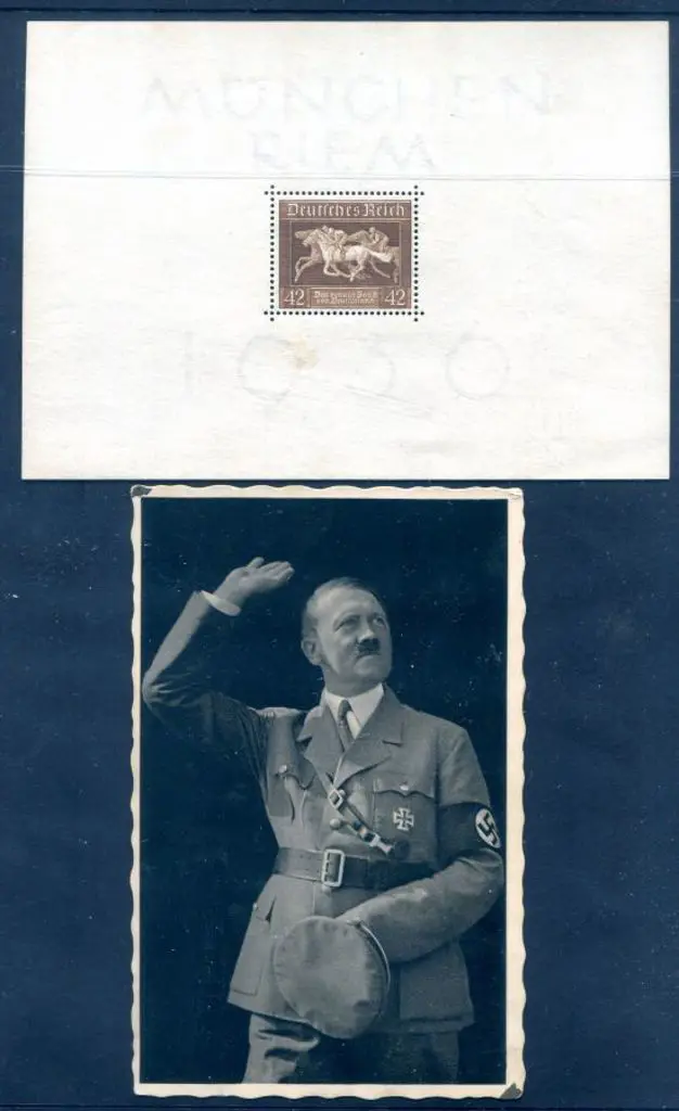 Germany 1936 "Brown Ribbon of Germany" M/S MUH ... Image 1++