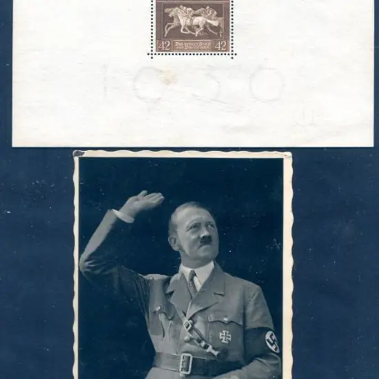 Germany 1936 "Brown Ribbon of Germany" M/S MUH ...