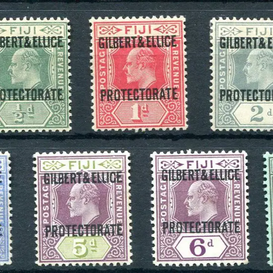 Gilbert & Ellice Islands 1911 ½d to 1/- KEVII ...