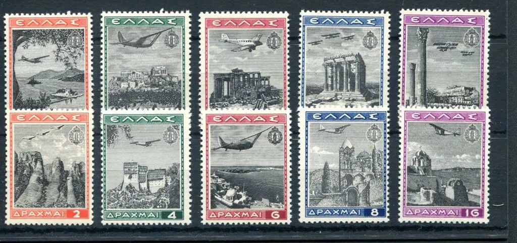 Greece 1940 Views - Airs. Fine MLH with small ... Image 1++