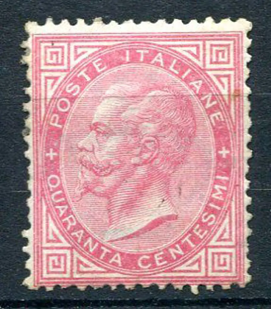 Italy 1863 40¢ rose. Unused with traces of ... Image 1++