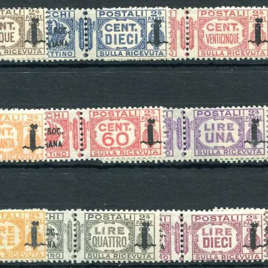 Italy 1944 Italian Social Republic ovpts on Parcel ...