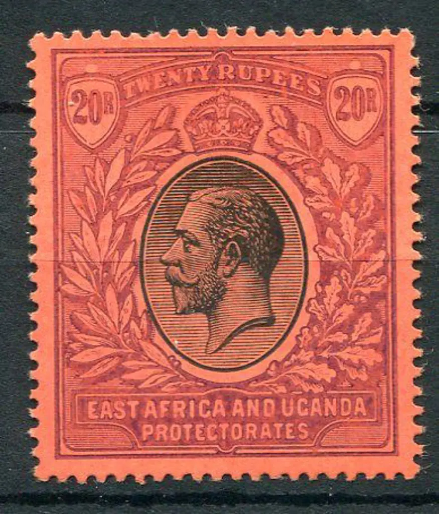 Kenya Uganda & Tanganyika 1912/21 20r black & ... Image 1++