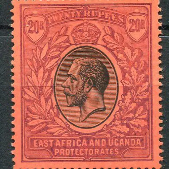 Kenya Uganda & Tanganyika 1912/21 20r black & ...
