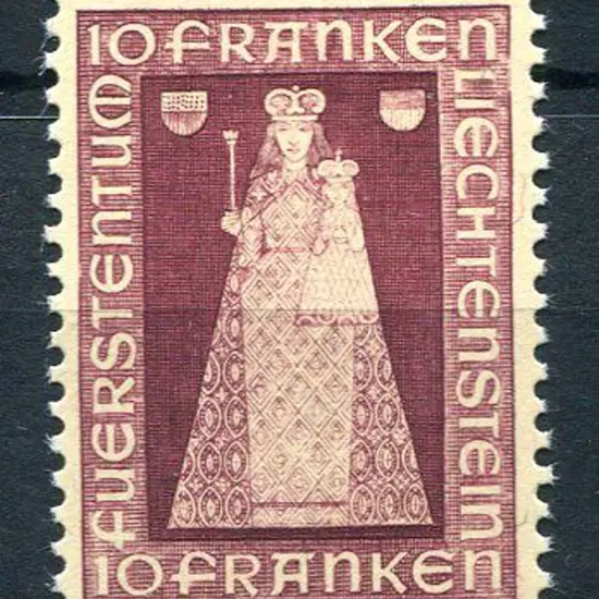 Liechtenstein 1941 10f Madonna & Child. Fine MUH. ...