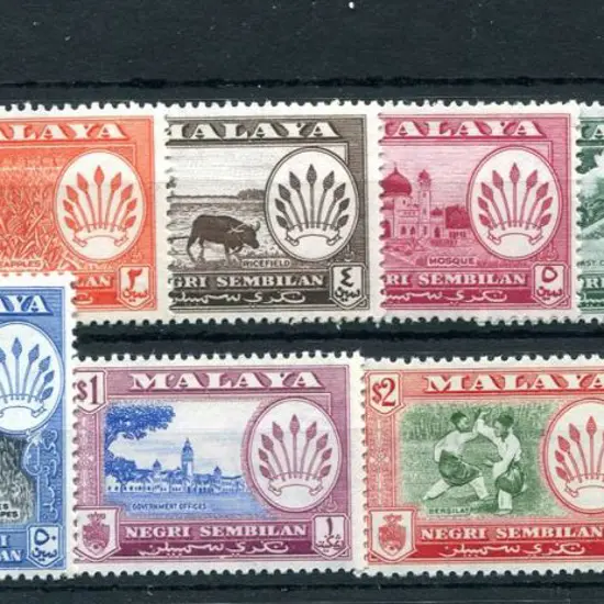 Malaysia-Negri Sembilan 1957 Pictorials set to $5. ...