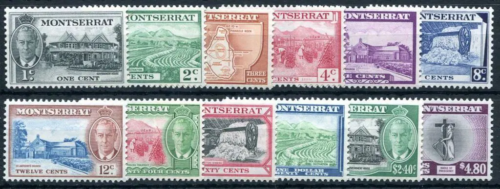 Montserrat 1951 KGVI Pictorials to $4.80 (excl ... Image 1++