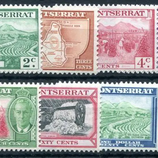Montserrat 1951 KGVI Pictorials to $4.80 (excl ...