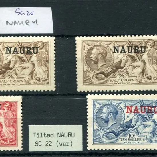 Nauru 1916/23 2/6d yellow-brown & brown shades, ...