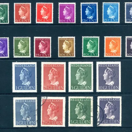 Netherlands 1940/47 5c to 10G Queen Wilhelmina ...